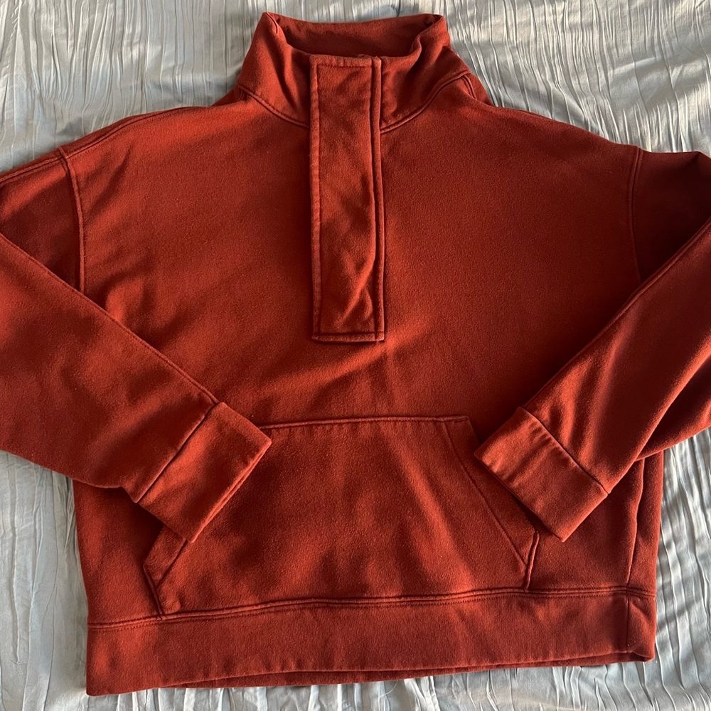 a new day Women's Warm Orange Turtleneck Sweater